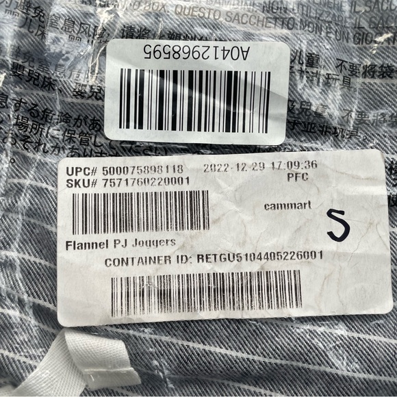 🆕 GAP Women's Flannel PJ Pajamas Sleep Joggers Pants Bottoms Gray Stripe S 4-6 - Picture 13 of 15